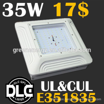 etl ul dlc led torch light gas station led canopy lights 35w 3600lm